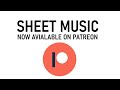 Sheet music now avialable on Patreon