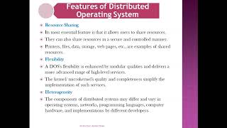 Features and Examples of Distributed Operating System