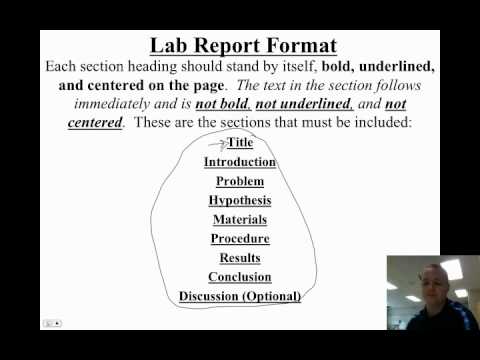 Video 1.1 - How To Write A Lab Report - Title Video 1.1 - How To Write A Lab Report - Title