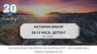 ДЕТОКС ПЛАНЕТЫ: История планеты Земля за 24 часа (Проф. д-р Екатерина Маркелова) 22.11.2022