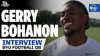 Gerry Bohanon talks highlights from week 1 of BYU Football fall camp