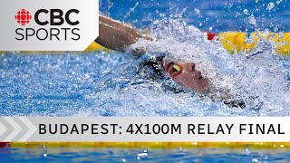 World record in women's 4x100m medley relay final at short course Worlds in Budapest | #CBCSports