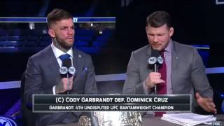 Cody Garbrandt post UFC 207