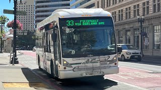 ⁴ᴷ⁶⁰ Van Hool Adventures | AC Transit 2008 Van Hool A300K #5112 on Route 33