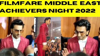 Ranveer Singh At FilmFare Middle East Achievers Night 2022 Red Carpet BOLLYWOOD INDIA PAKISTAN DRAMA