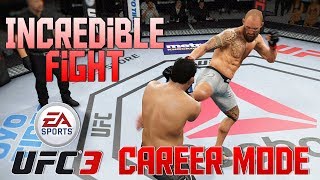 EA Sports UFC 3 GOAT Career Mode - CRAZY FIGHT WITH TRAVIS BROWN! UFC 3 Gameplay Ep 4