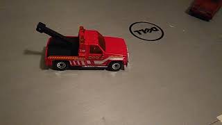 1987 Matchbox GMC Wrecker Red Ron's Towing Variation diecast car episode 115