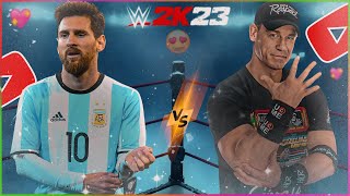 Lionel Messi VS John Cena - WWE Championship Match | WWE 2K23