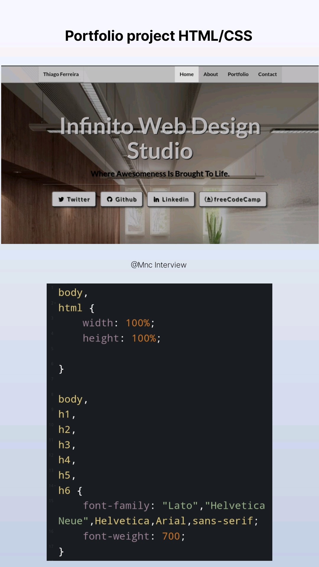 Portfolio Website Projects Html Css Javascript And ReactJs | Portfolio ...