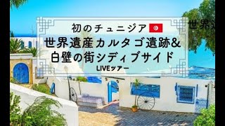 【チュニジア】 世界遺産「カルタゴ遺跡」と青と白の街「シディブサイド」を巡る歴史と絶景ライブツアー【予告ビデオ】