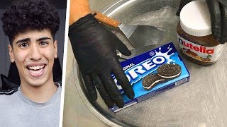 NUTELLA VE OREO İLE TAVADA DONDURMA YAPMAK