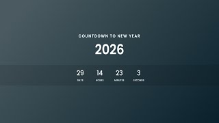 New Year Countdown Timer (2026) | HTML, CSS & JavaScript | MayanCoders
