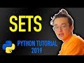 14 - how to use sets in python (Python tutorial for beginners 2019)