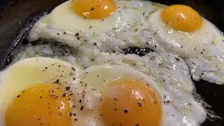 10 hours of frying eggs sounds – Frying sound effect - ASMR cooking sounds to remove stress