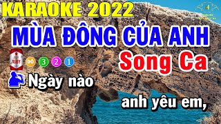 Mùa Đông Của Anh Karaoke Song Ca | Trọng Hiếu