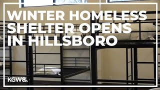 Winter homeless shelter opens in Hillsboro