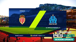 Monaco vs Marseille Ligue 1 Uber Eats 2021/22 Matchday 5 | PES 2021 | Gameplay PC