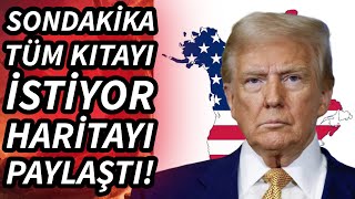 Donald Trump gözünü Kanada'ya dikti ABD'ye ait olduğunu iddia eden haritayı paylaştı