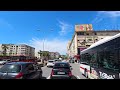 durres albania spring driving real time 75 minutes 4k