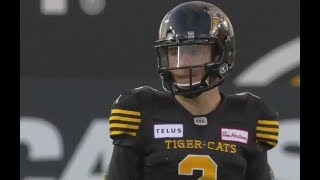 Johnny Manziel's first series in the CFL with the Hamilton Tiger-Cats