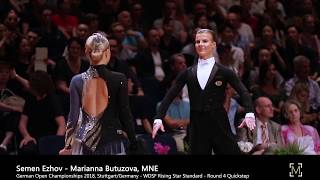 Semen Ezhov - Marianna Butuzova, MNE | GOC 2018 Stuttgart - WDSF RS STD - R4 Q