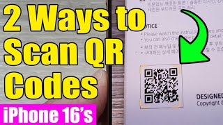 💡iPhone 16/16 Pro Max: How to Scan QR Codes In 2 Ways