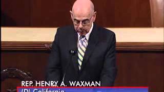 One-Minute Speech by Rep. Henry Waxman, Safe Climate Caucus (March 15, 2013)