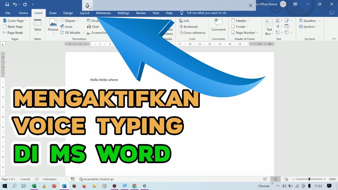 Tutorial Cara Mengaktifkan Voice Typing Di Ms Word - Mengetik Pakai ...