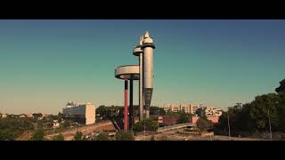 Torre piezometrica Centro Idrico EUR  sorvolo con DJI Mavic Mini video a 2.7K Cinematic