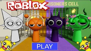 Sprunki Mr Fun Computer Plays Sprunki Prison Run Obby | ROBLOX | Incredibox Sprunki