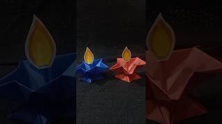 How to make paper Diya/origami paper candle/Diya decoration/Diwali decoration#diy#diwali #craft#diya