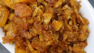 Vazhakkai Pepper Fry | வாழைக்காய் மிளகு வறுவல்| Vazhakkai Varuval | Vazhakkai Poriyal  Vazhakkai Fry