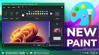 New Paint App in Windows 11 23H2 with Layers and Transparency Support