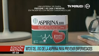 Jefe del servicio de cardiología del hospital Barton recomienda uso de la aspirina solo como prevenc