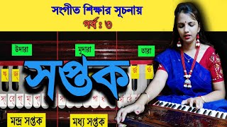 Concept Of 'Saptak' ('সপ্তক' কী ও কত প্রকার) সংগীত শিক্ষার সূচনা পর্ব-৩ | Basic lesson For Beginners