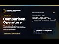 Comparison Operators Explained | FullStack Masterclass JavaScript Course