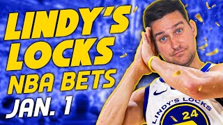 NBA Picks for EVERY Game Wednesday 1/1 | Best NBA Bets \u0026 Predictions | Lindy's Leans Likes \u0026 Locks