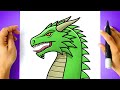 How to DRAW a DRAGON step by step - [ Drawing Tutorial ]