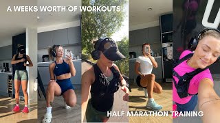 MY WEEKLY TRAINING PLAN | Week 1 of  Half Marathon Training, My Training plans, Q&A