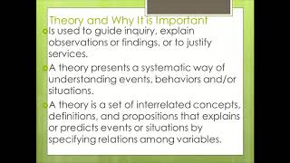 Perspectives, Program Evaluation vs Needs Assessment, and Why Theory is Important