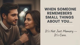 When Someone Remembers Small Details About You — It Means This | Psychology Says