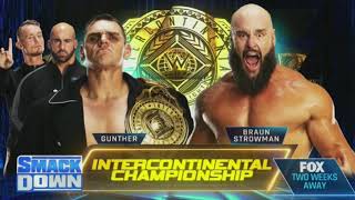 WWE Smackdown January 13, 2023 Gunther vs Braun Strowman Official Match Card