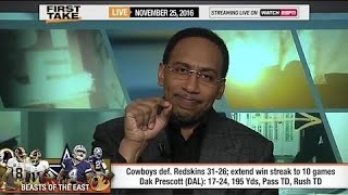 ESPN First Take - Stephen A. Smith Speechless As Cowboys Win Again!