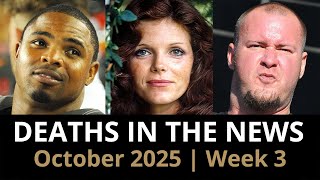 Who Died This Week | October 2025 #3 Celebrity Deaths & More