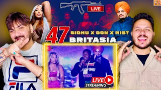 Reaction on : Sidhu Moosewala Steel Banglez Mist & Stefflon Don Perform '47' BritAsia TV @reacthub
