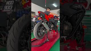 SHOOT FLAME 🔥 SRK250RR Exhaust full system Modification!