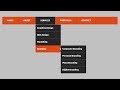 Awesome Dropdown Navigation Menu with HTML and CSS