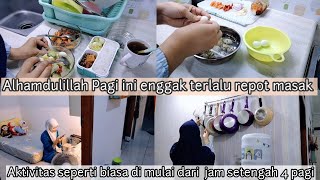 Alhamdulillah pagi ini enggak terlalu repot masak . aktivitas seperti biasa