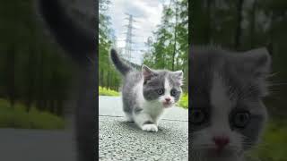 #cat #cuteមើលរាងឆ្មាដើរឡើងស្អាត😽#shorts