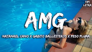 Natanael Cano x Gabito Ballesteros x Peso Pluma - AMG (Letra)